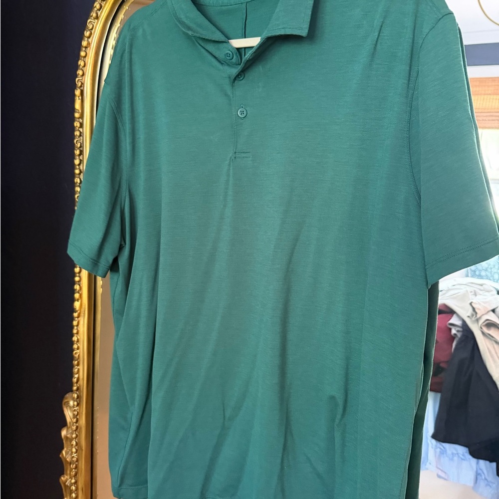 Lululemon teal men’s polo XL